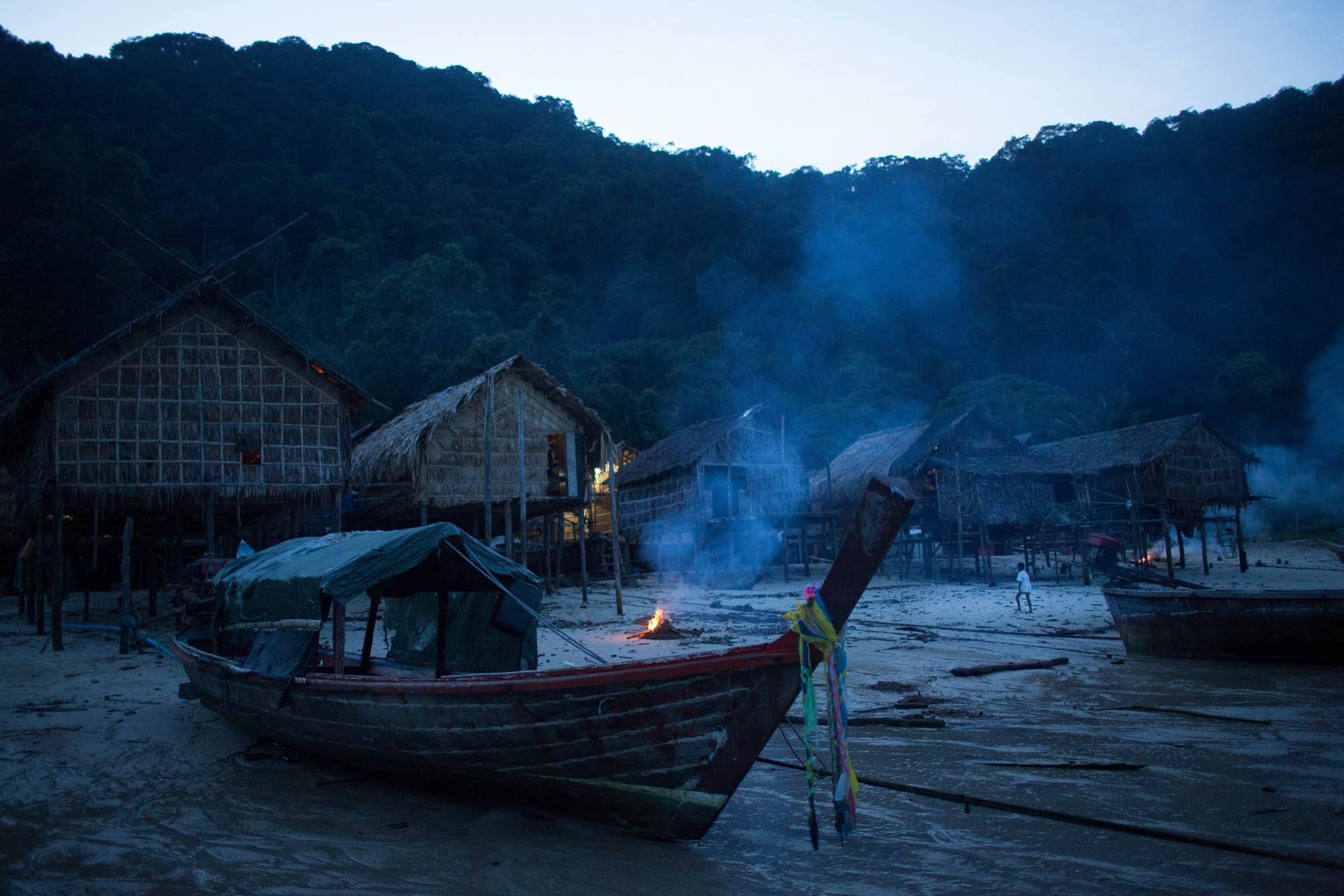 The Moken village in Ko Surin National Park, Thailand.
