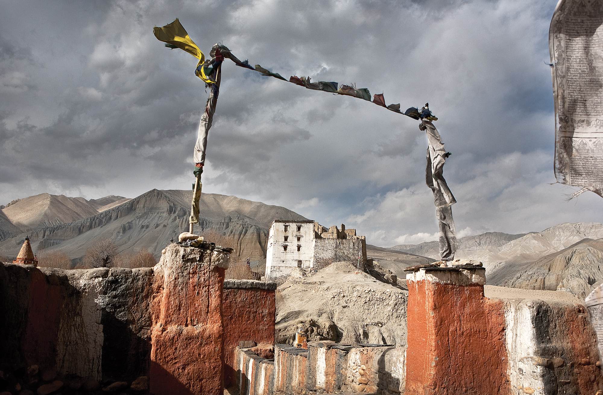 The King's old palace in Tsarang, viewed from the town's monastery.