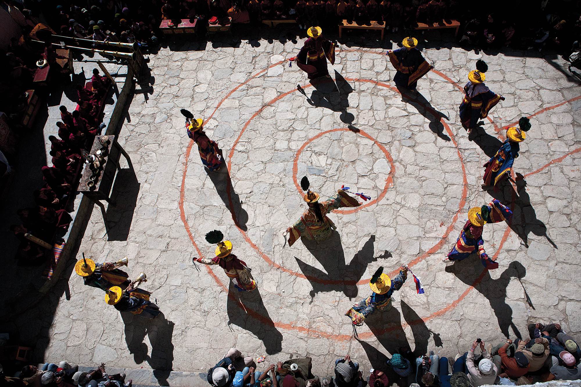 The Tiji Festival, which occurs yearly in the main square of Lo Manthang, features dancers dressed elaborately as animals, demons, and divinities.