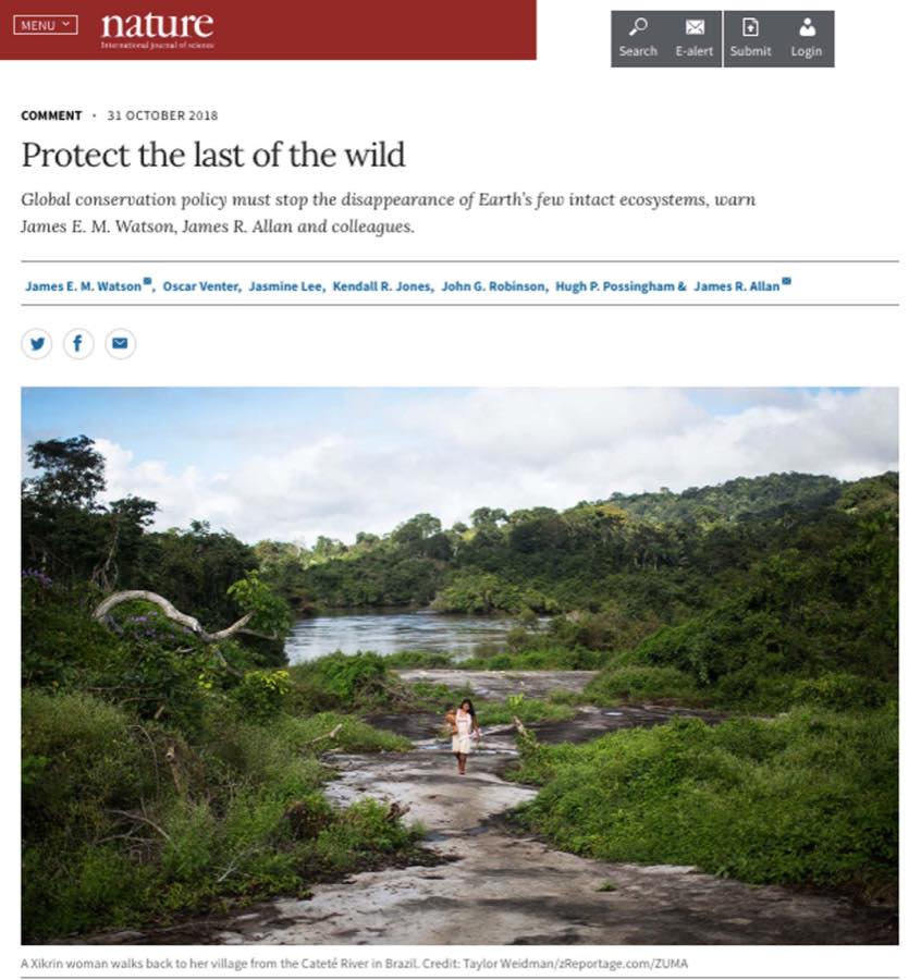 Nature — Protect the Last of the Wild.
