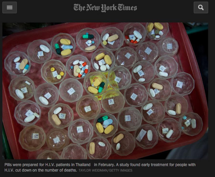 The New York Times — Early H.I.V. Treatment Study.