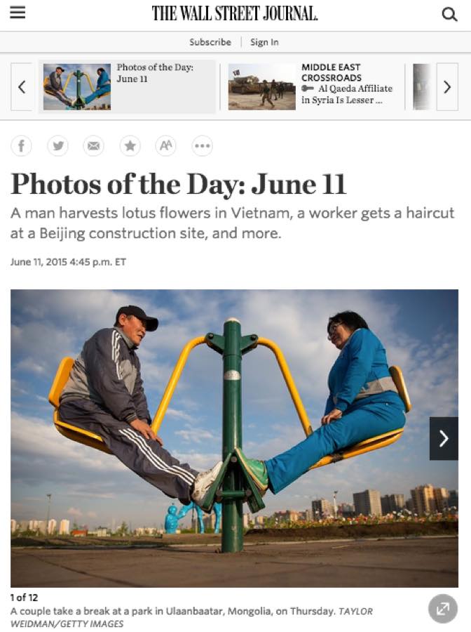 The Wall Street Journal — Photos of the Day: June 11.