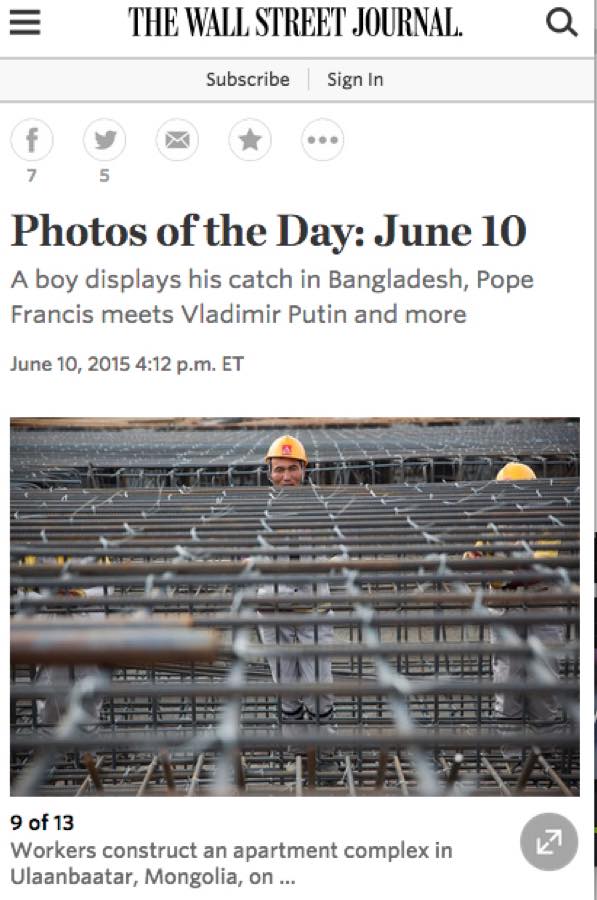 The Wall Street Journal — Photos of the Day: June 10.