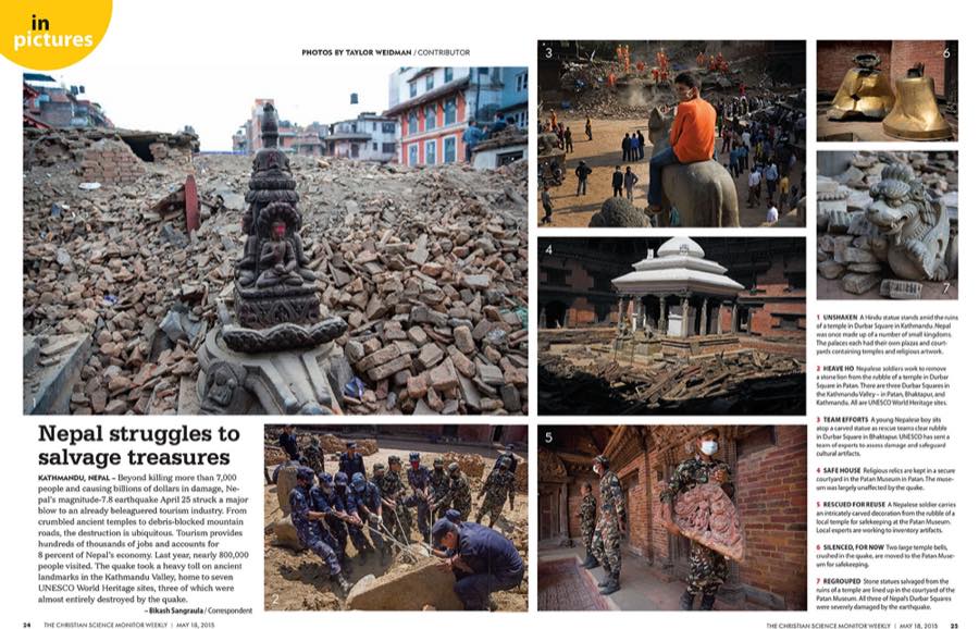 The Christian Science Monitor — Nepal Struggles to Salvage Treasures.