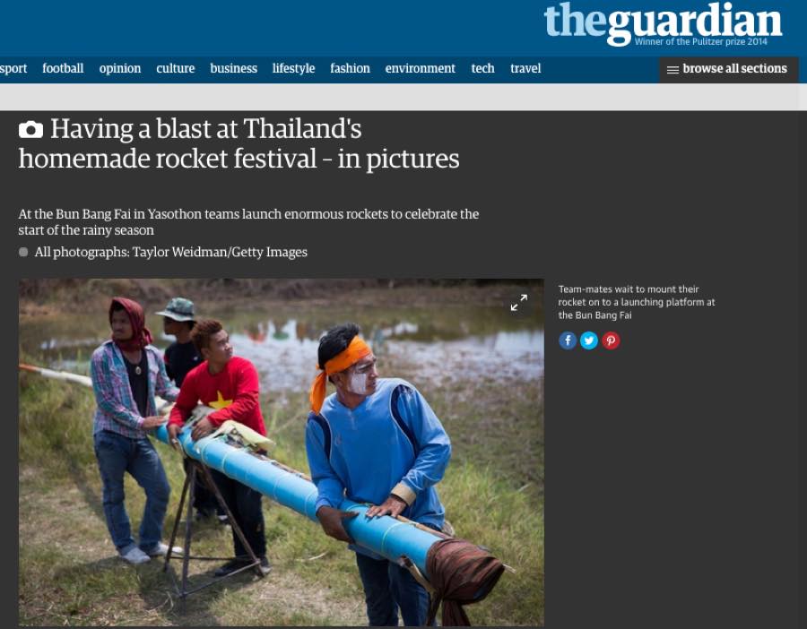 The Guardian — Having a Blast at Thailand's Homemade Rocket Festival.