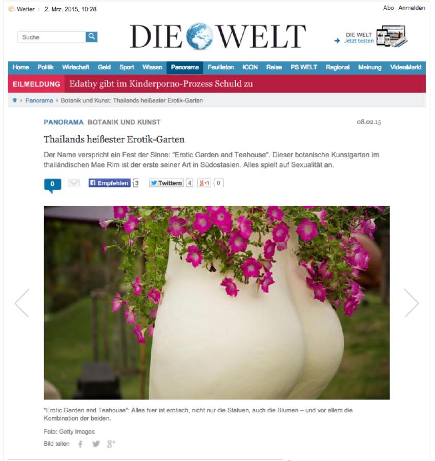 Die Welt — Thailands heißester Erotik-Garten.