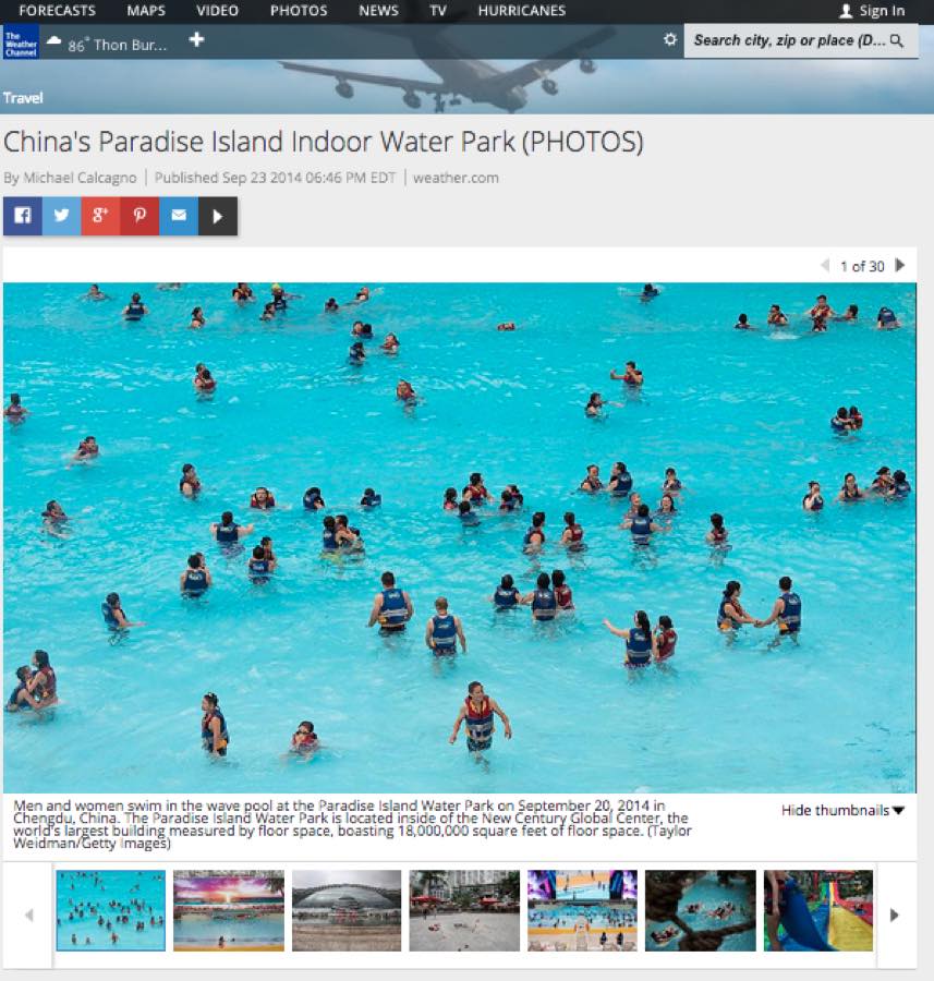 The Weather Channel — China's Paradise Island Indoor Water Park.