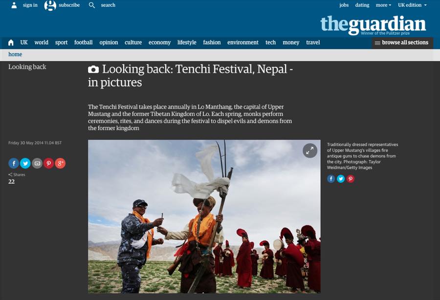 The Guardian — Looking Back: Tenchi Festival, Nepal.