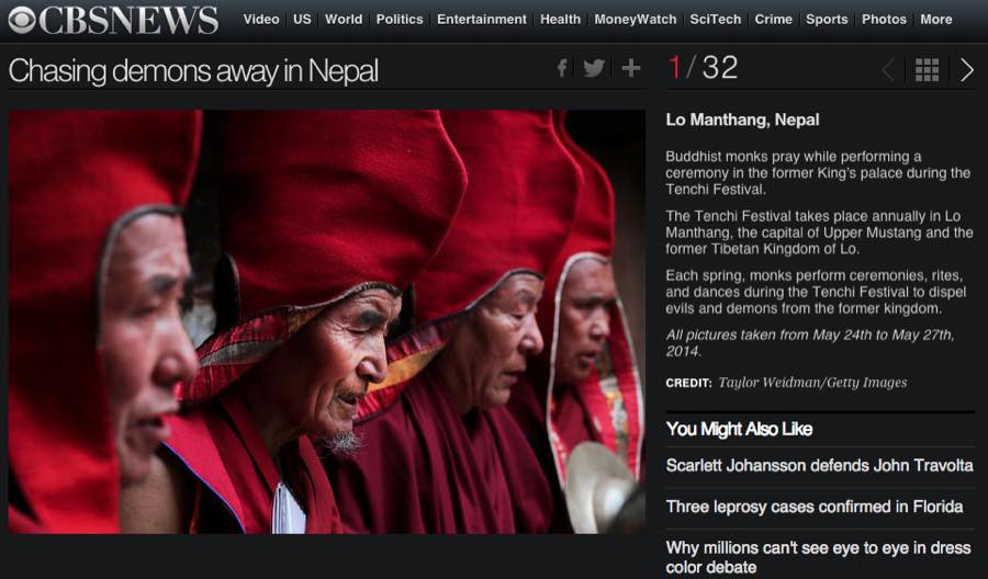 CBS News — Chasing Demons Away in Nepal.