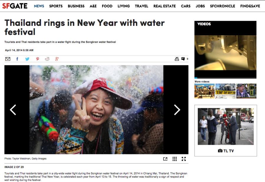 SFGate — Thailand Rings in New Year With Water Festival.