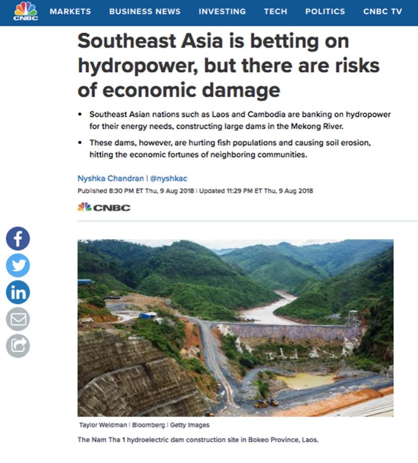 CNBC — Southeast Asia Is Betting on Hydropower.