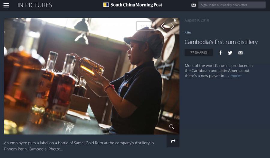 South China Morning Post — Cambodia's First Rum Distillery.
