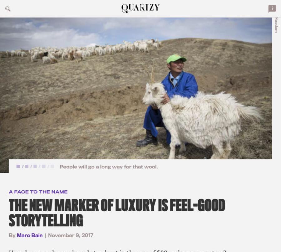 Quartzy — The New Marker of Luxury Is Feel-Good Storytelling.