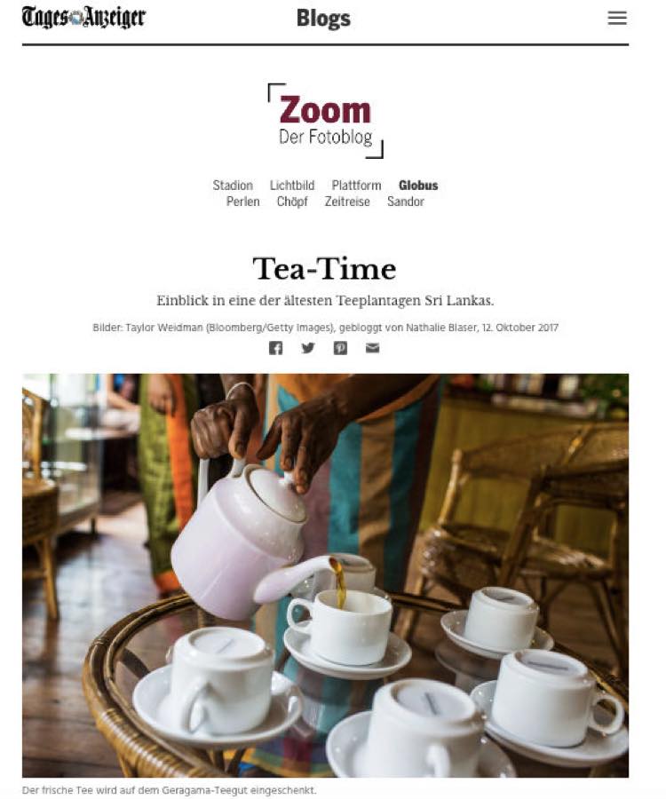 Tages-Anzeiger — Tea-Time.