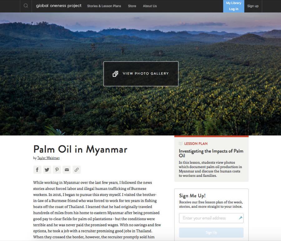 Global Oneness Project — Palm Oil in Myanmar.