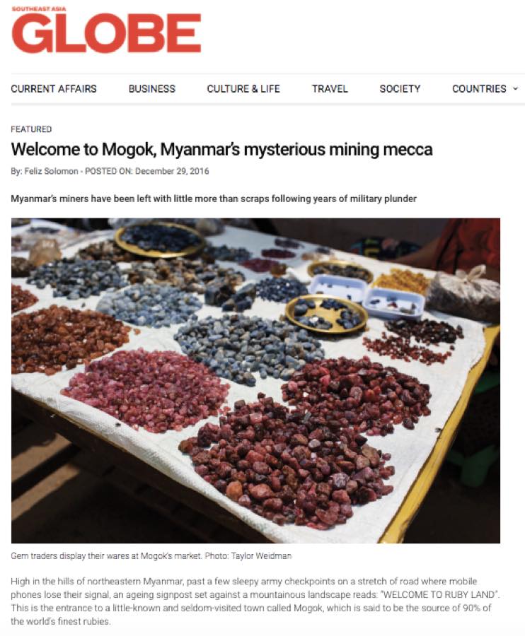 Southeast Asia Globe — Welcome to Mogok, Myanmar's Mysterious Mining Mecca.