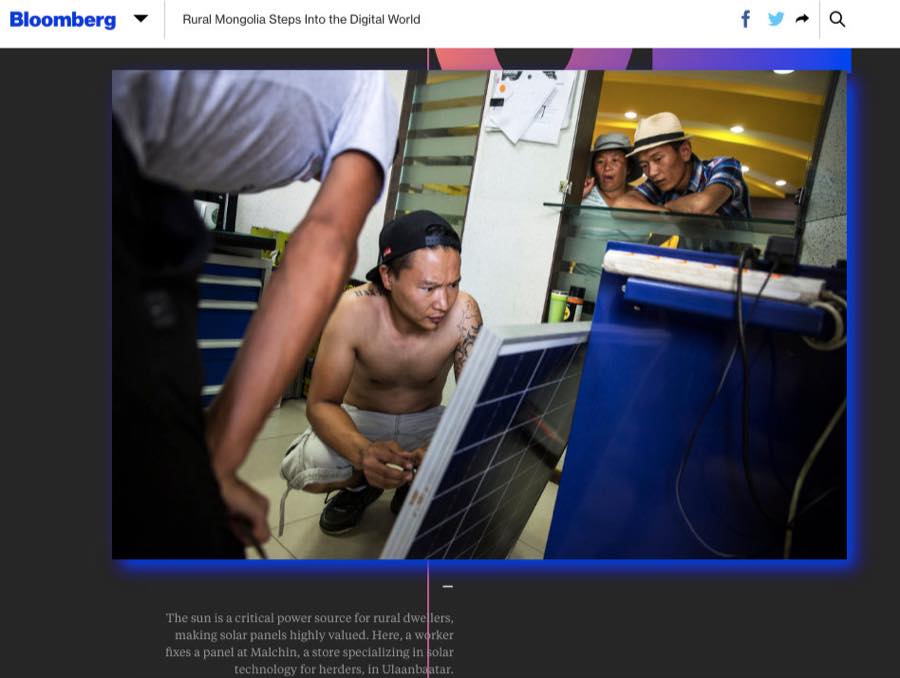 Bloomberg — Rural Mongolia Steps Into the Digital World.