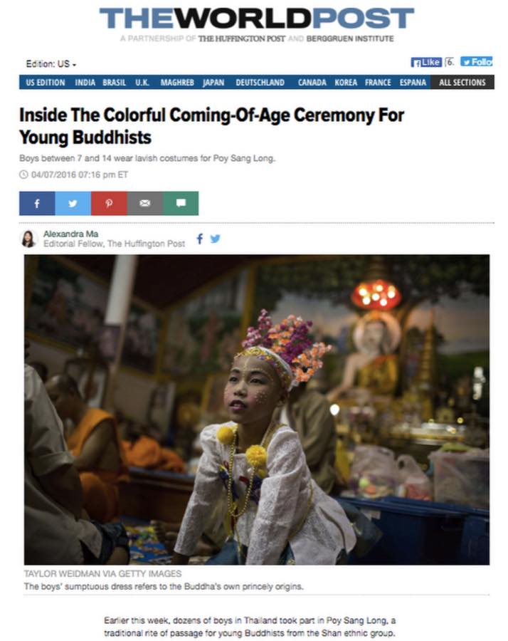 The WorldPost — Inside the Colorful Coming-of-Age Ceremony for Young Buddhists.