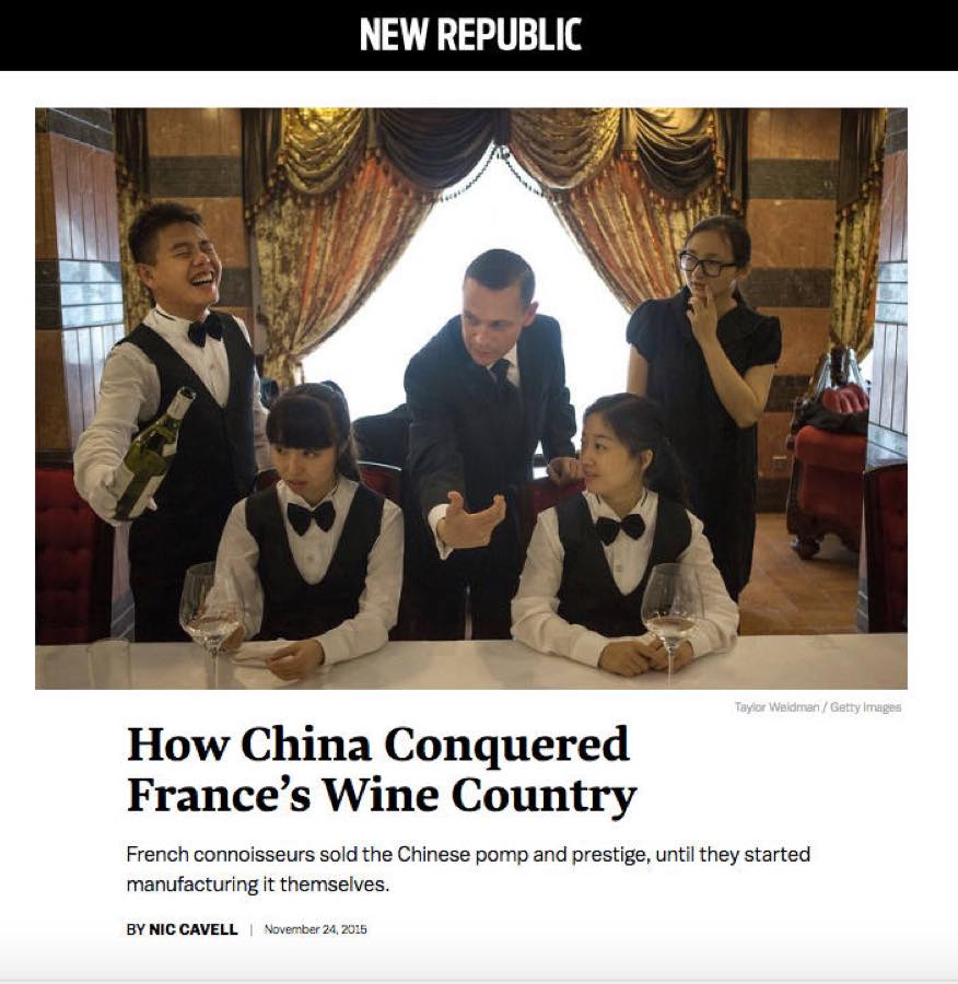 New Republic — How China Conquered France's Wine Country.